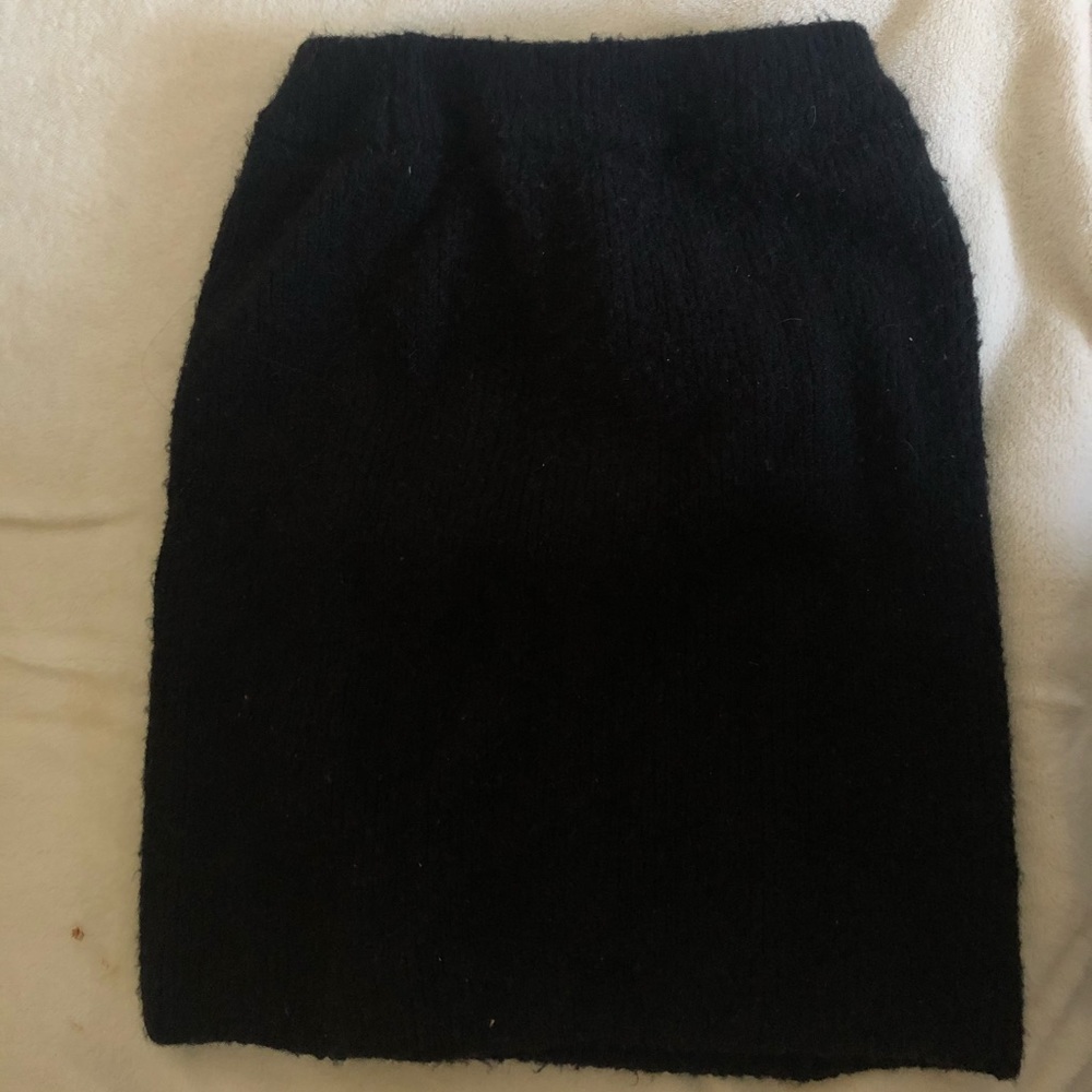 Fuzzy pencil skirt